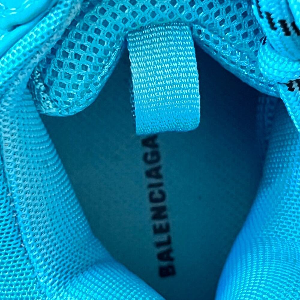 Balenciaga Triple S Clear Sole Cyan Blue Chunky Dad Sneaker NIB Womens Size 37 - Picture 7 of 13